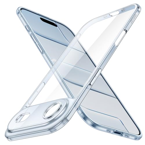 Image of JETech Slim Case for iPhone Air with Camera Lens Full Protection, Ultra-Thin Lightweight Clear Minimalist Protective Phone Cover, 6.5-Inch Display (Sky Blue)