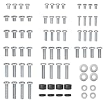 BONTEC Universal TV Mounting Hardware Kit, Compatible with TVs Up to 80 Inch, Includes M4, M5, M6, M8 Screws, Washers & Spacers, Works with TV Wall Bracket, Monitor Stand, VESA Mount, Silver