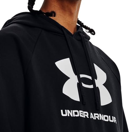 Under Armour Ua Rival Sweat à capuche en polaire avec logo pour homme (1 pièce), - 001 noir., L