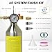 Wenzhon AC Flush Kit, A/C Air Conditioner System Flush Canister Kit, R134A R12 R22 R404 R410A AC System Flush Kit for Air Conditioner Pipe, Condenser, Evaporator