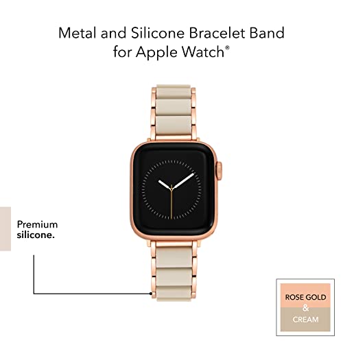 Anne Klein Silicone Fashion Bracelet for Apple Watch, Secure, Adjustable, Apple Watch Replacement Band, Fits Most Wrists - Image 5