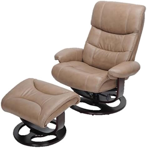 Barcalounger Dawson 15-8038 Pedestal Chair and Ottoman - Frampton Brown 3607-84