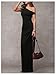 Verdusa Women's Off The Shoulder Wedding Guest Dress Asymmetrical Ruched Sleeveless Maxi Dresses Black Small