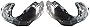Evan Fischer Fender Liner Front, Driver and Passenger Side Compatible with 2008-2014 Dodge Challenger Plastic Material, Set of 2, (2) Fender Liners - CH1249150, CH1248150