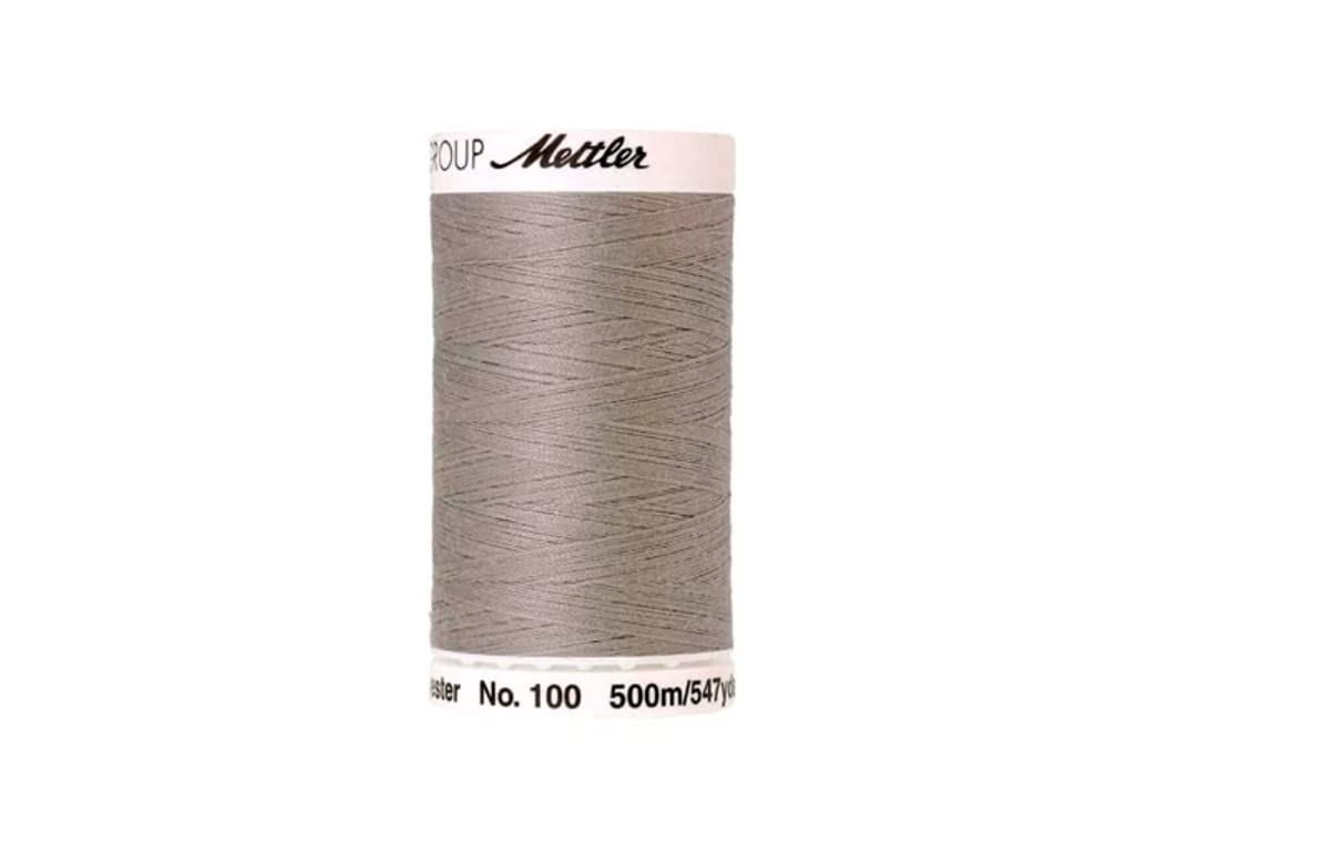Fil à coudre polyester gris 500m Amann 0412 pour machine et main