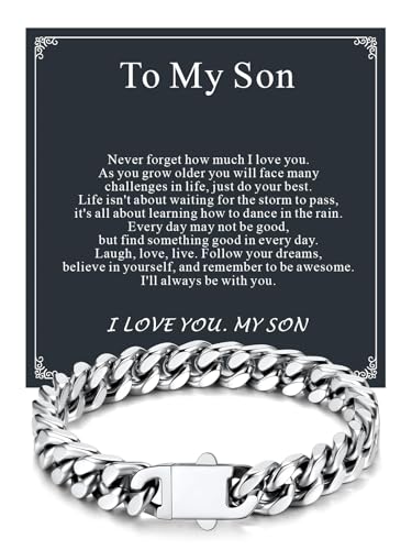 Pulsera Supcare Cuban Link para Hombre 7mm Acero Inoxidable miniatura 1