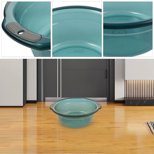 Cubeta para remojar pies PRETYZOOM azul de plástico transparente para pedicura 3