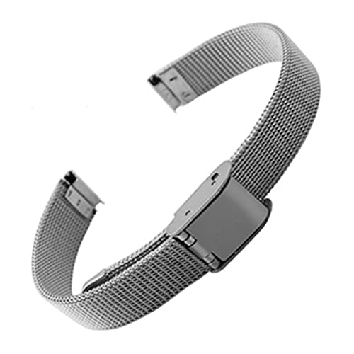 Bracelet de montre de sport en acier résistant à l'eau et respirant or 8mm pour fillette