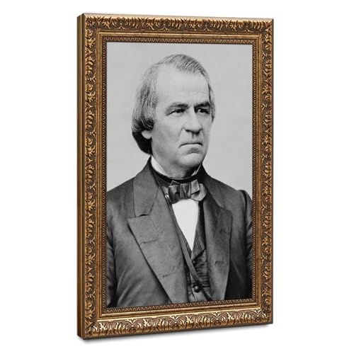 Poster Andrew Johnson impression sur toile 30,5x45,7 cm pour décoration murale