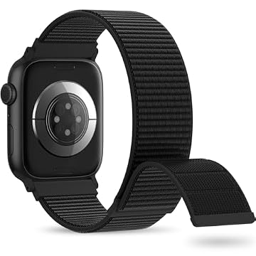 Pulseira esportiva de nylon compatível com Apple Watch de 38 mm, 40 mm, 41 mm, 42 mm, 44 mm, 45 mm, ajustável, respirável, compatível com iWatch Series 7/6/5/4/3/2/SE Patentes pendentes