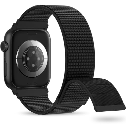 OHOTLOVE Nylon Sport Band Compatible with Apple Watch Band 38mm 40mm 41mm 42mm 44mm 45mm 46mm 49mm, Adjustable Breathable Women Men Braided Strap Loop for iWatch Series 11/10/9/8/7/6/5/SE Ultra 3/2/1