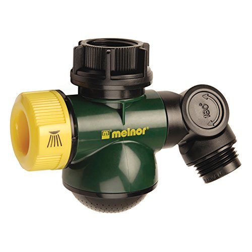 Melnor outdoor faucet extender with hand wash and easy bucket fill feature