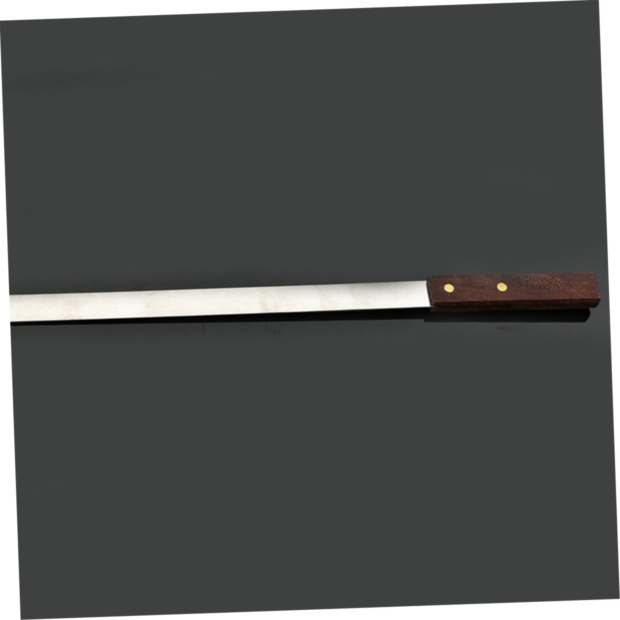 ibasenice 5 pezzi Spiedini Barbecue in Inossidabile con Manico in Legno Spiedini Antiscivolo per Carne Resistenti e Riutilizzabili per Grigliate Familiari e Feste Outdoor