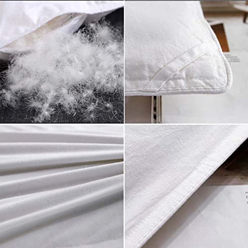 Edredón de plumas de ganso nórdico blanco de alta gama para cama de matrimonio 6