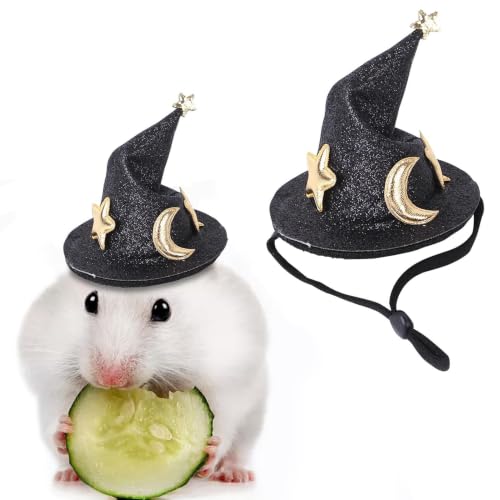 Mini sombrero de hámster, sombrero de animales pequeños | Sombrero del mago del partido de los hurones | Sombrero pequeño y y creativo para disfraz de mascota, para conejillos de indias, chinchillas y