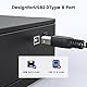 MOSWAG USB C Druckerkabel, USB B auf USB C Kabel Scannerkabel mit Nylonkabel und Aluminiumstecker Kompatibel Aio, HP, Canon, Druckern und mehr (10M)