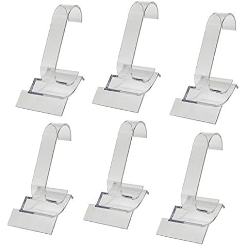 Praknu 20 Uhrenhalter aus Acryl Uhrenständer - Robust - Standsicher Aufbewahrung - Halter für Hochwertige Uhr Cover