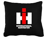  IHC International Harvester Oldtimer Kissen  40 x 40 cm  Schwarz