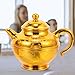 Imagen de MAGICLULU Juego De Tetera De Café Turco: Juego De Té Dorado Con 3 Tazas De Café Hervidor De Agua Jarra De Vino Tetera Árabe Jarra De Leche Taza De Ofrenda Budista Copas Cálices