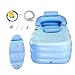 Hiram Bañera Hinchable de PVC Bañera Portátil 160 X 82 X 72CM...