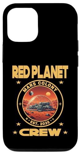 Red Planet Mars Colony Crew Est. 2035 �F���T�� �X�}�z�P�[�X iPhone 12/12 Pro �p