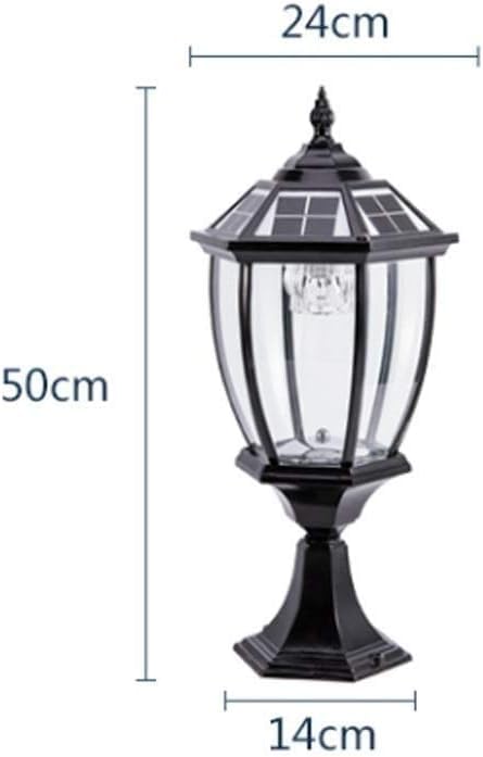 Applique murale extérieure solaire rétro noire pour éclairage de jardin