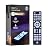 GE Blue Backlit Buttons Universal Remote Control, Samsung TV Remote Control Replacement, Samsung Remote Control for Smart TV, Roku Remote Replacement, Vizio, LG TV, Sony, 4-Device, Brushed Black 48843