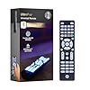 GE Blue Backlit Buttons Universal Remote Control, Samsung TV Remote Control Replacement, Samsung Remote Control for Smart TV, Roku Remote Replacement, Vizio, LG TV, Sony, 4-Device, Brushed Black 48843