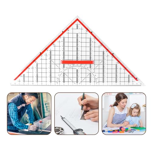 Ensemble d'équerre grand format pour outils de géométrie mathématiques et dessin - 4