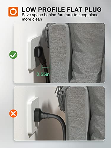 Addlon 25 Feet Extension Cord With 3-Outlet Power Strip, Black, 3 Prong, 16 Gauge, Perfect For Indoor Home, Office Or Kitchen, Ideal For Outdoor Lighting, Etl Listed #TOP3