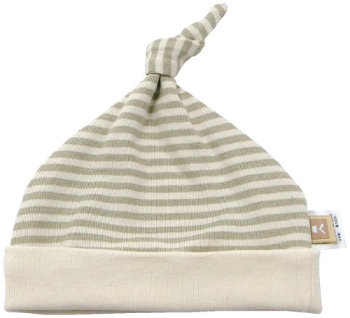 [村信] オーガニックコットン フライスボーダー 帽子 グリーン MIO111 日本製