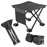 折りたたみ椅子 アウトドア 釣り キャンプ サイドポケット付き 耐荷重120kg 撥水加工済み 軽量500g 安定性 収納バッグ付き