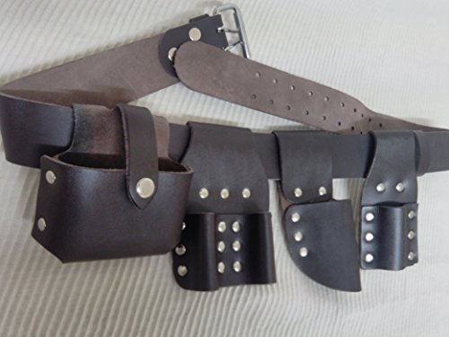 New Edition Scaffolding Leather Tool Belt 5 in 1 Edition - 4 PCS Tools Included