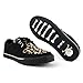 T.U.K. Black/Tan Leopard Creeper Sneaker Shoes for Women and Men, D Ring Lace Up Shoes | US Women 07 / Men 05
