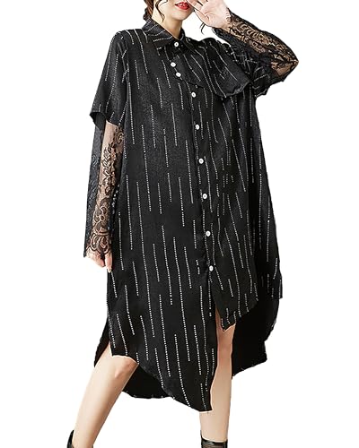 Robe femme rayée ellazhu ample pour sublimer la silhouette sans serrer