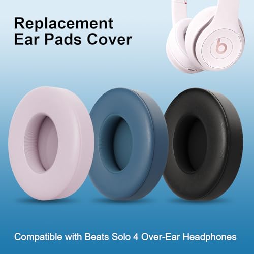 Repuestos para auriculares Beats Solo 3/2, almohadillas suaves y resistentes al sudor de PU proteico con espuma viscoelástica que reduce ruido (Azul) miniatura 5