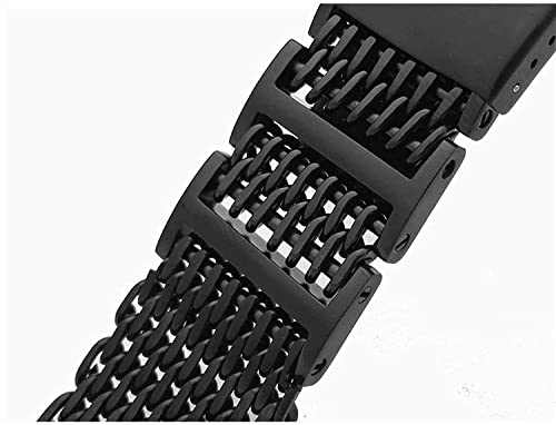 Bracelet solide en acier inoxydable maille 20mm finition premium - 4