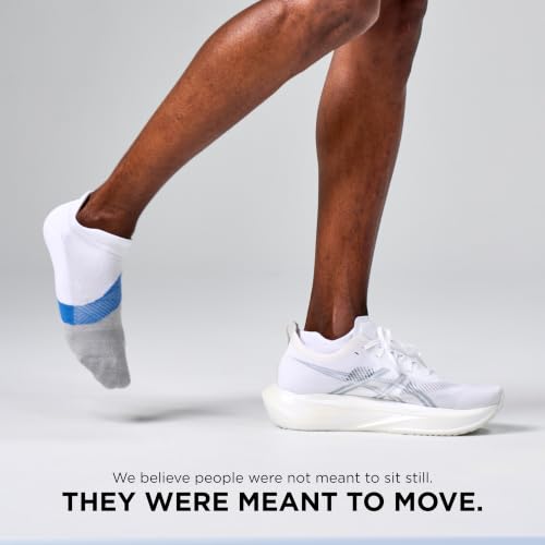 Image of Feetures Elite Light Cushion No Show Tab Sock Wave