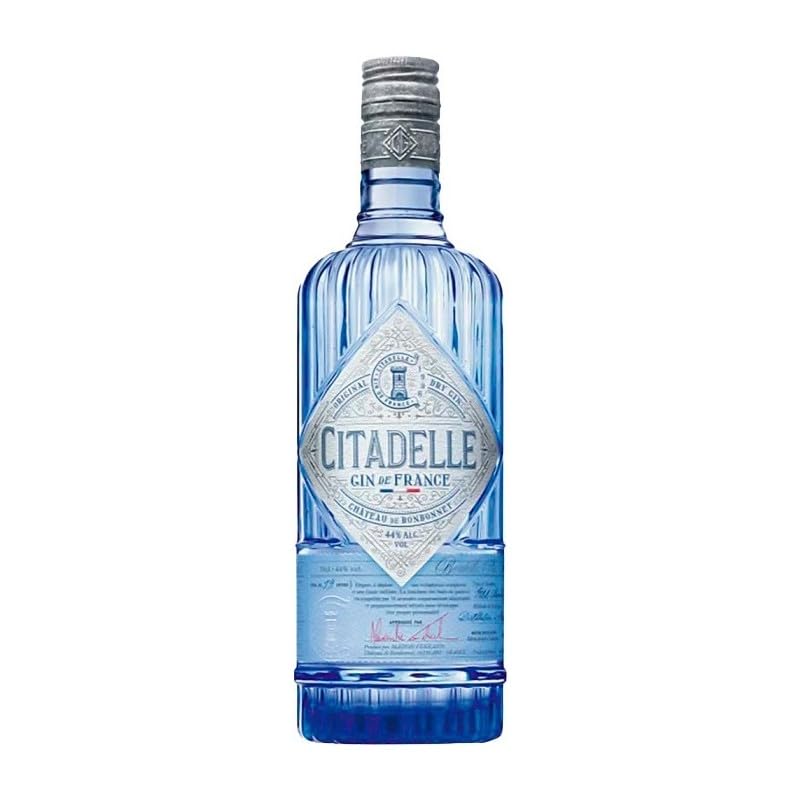 Citadelle Gin: Ginebra Francesa Artesanal de 44% Vol. – Sabor Complejo con 19 Botánicos, Ideal para Gintonic y Cócteles Sofisticados