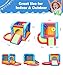 Step4Fun Inflatable Bounce House, Kids Castle Slide Bouncer for Children Jumping Outdoor and Indoor Party, Baby Backyard Water Jumper Toy with Blower, Ball Pit Pool, Ideal Gifts（112 x 98 x 65”）