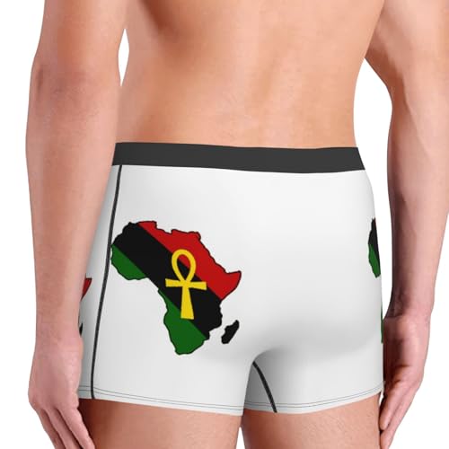Men'S Novelty Boxer Briefs Ankh African Colored Africa Underwear For Men No Fly3
