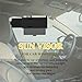 Polarized Car Sun Visor Extension with PC Lens and Side Sunshade, Anti-Glare Windshield Visor - Universal for Most Cars (Black)