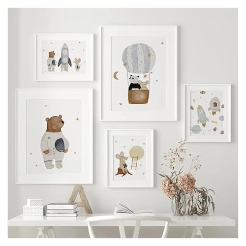 Affiche enfant boho ours panda pour décorer la chambre de bébé - 4