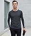 Decrum Butter Soft Long Sleeve Tshirt - Soft Comfy Crew Neck Tshirts for Men | [44561934] (N) Charcoal.Black.White, L