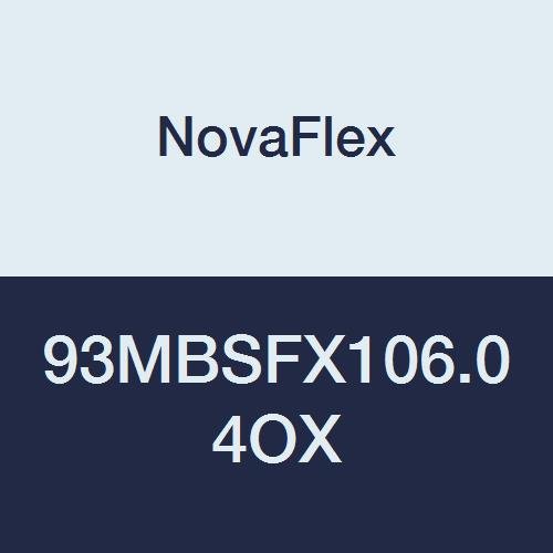 Novaflex MBSF 1 Ply Silicone Fiberglass Exhaust Extraction Duct, 60 to 500 Degree F, 12