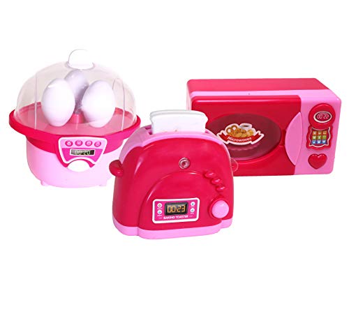 Kitchen Toy Appliances For Kids Fun Pretend Play Appliances Set - Includes Toy Toaster, Microwave, Fridge, Oven And More Cooking Mini Toy Kitchen Appliances #TOP5
