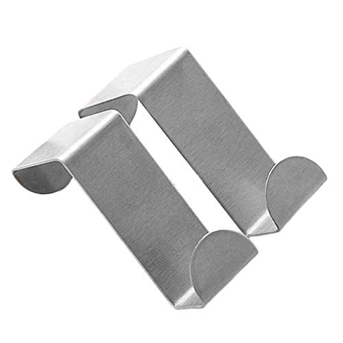 Preisvergleich Produktbild Ballylelly Edelstahl-Türhaken hängen Küchenschrank Kleiderbügel an Türrücken Typ Starkes praktisches Wohnaccessoire