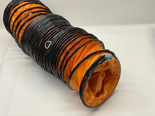 16ft Industrial PVC Flexible Duct Hose for Exhaust Fans, Compatible with 8-36 Inch Applications, Ideal for Factories & Residential Use, Durable & Versatile Ventilation Solution