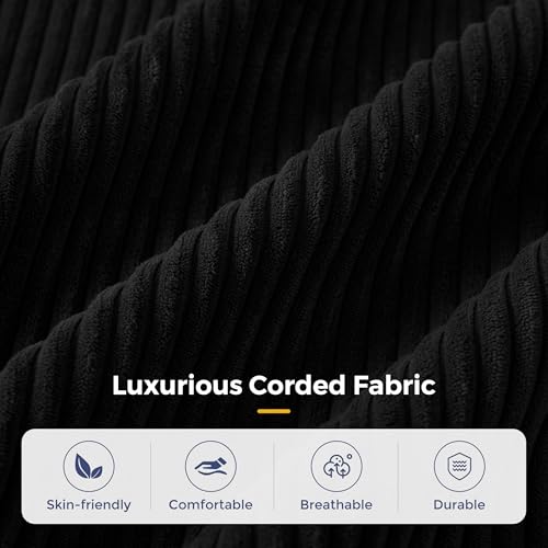 Image of MAXYOYO Modular Sectional Sofa Couch, Foldable Oversized U Shaped Cloud Couch with Pillows, Tufted Boneless Lounger Floor Sofa Bed for Living Room, No Assembly Required, Black