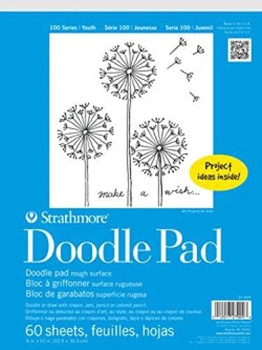 Strathmore (27-009 100 Series Youth Doodle Pad, 9"x12" Tape Bound, 60 Sheets